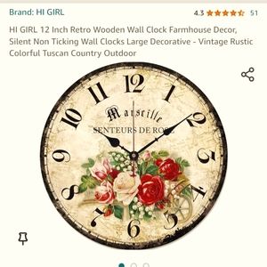 Pretty farmhouse clock